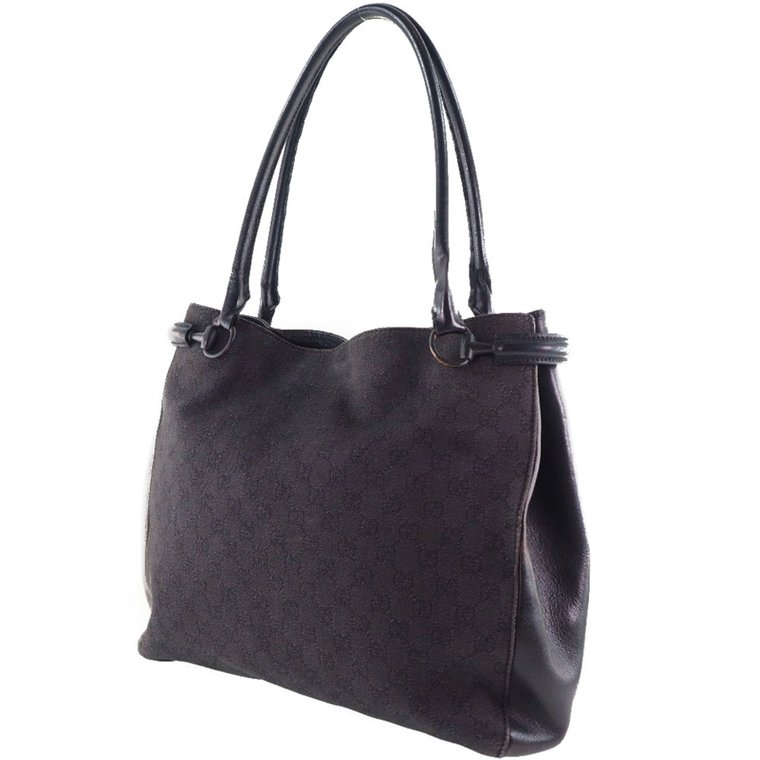 Gucci - 【GUCCI】グッチ 101346 GGキャンバス×レザー 黒 ユニセックス
