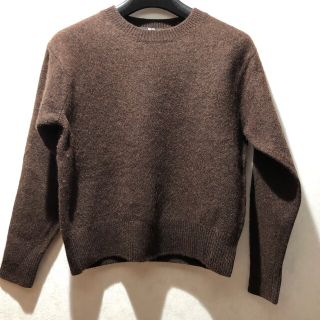 ユニクロ(UNIQLO)のTYKT様専用　ユニクロ　プレミアムラムクルーネツクセーターXSダークブラウン(ニット/セーター)