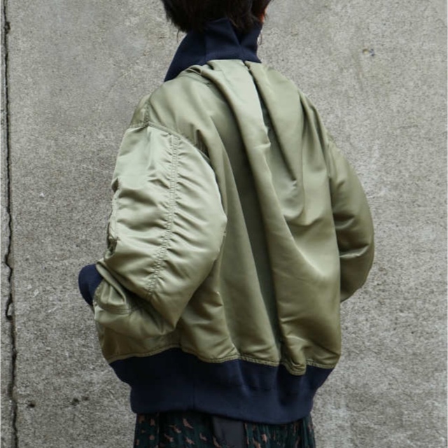 sacai サカイ MA-1 ナイロン ミリタリーブルゾン カーキ サイズ 2