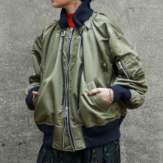 sacai - 翌日発送◇MA-1×Melton Jacketの通販 by shop｜サカイならラクマ