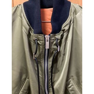 sacai - sacai サカイ MA-1 ナイロン ミリタリーブルゾン カーキ