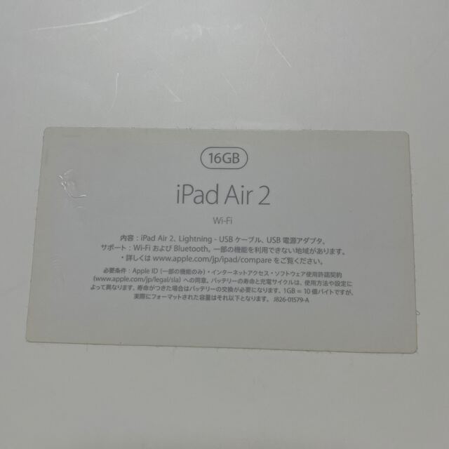 iPad Air2 16GB  Wi-Fiモデル 6