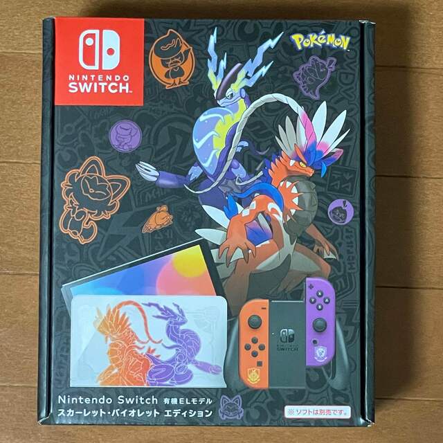 ゲームソフトゲーム機本体Nintendo Switch（有機ELモデル） ポケモン限定　長期保証付き！