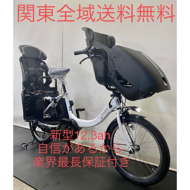 電動自転車 ヤマハ パスキッスミニ 20インチ 3人乗り 8.9ah 緑 dinaslh