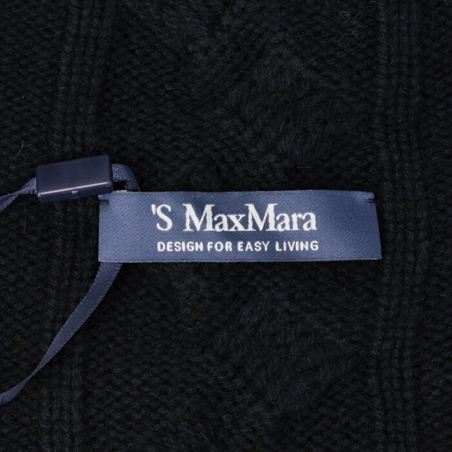 エス マックス マーラ 'S MAX MARA ニット KRISS ウール カシミヤ ケーブル編み ハイネック セーター 93661323 0001 011BLACK