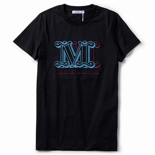 マックスマーラ(Max Mara)のマックスマーラ MAX MARA Tシャツ MaxMaraGram ロゴプリント 19460423 0006 007BL(Tシャツ(半袖/袖なし))