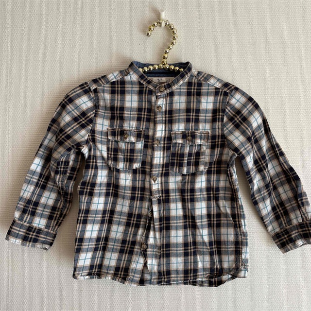 H&M(エイチアンドエム)のチェックシャツ キッズ/ベビー/マタニティのキッズ服男の子用(90cm~)(ブラウス)の商品写真
