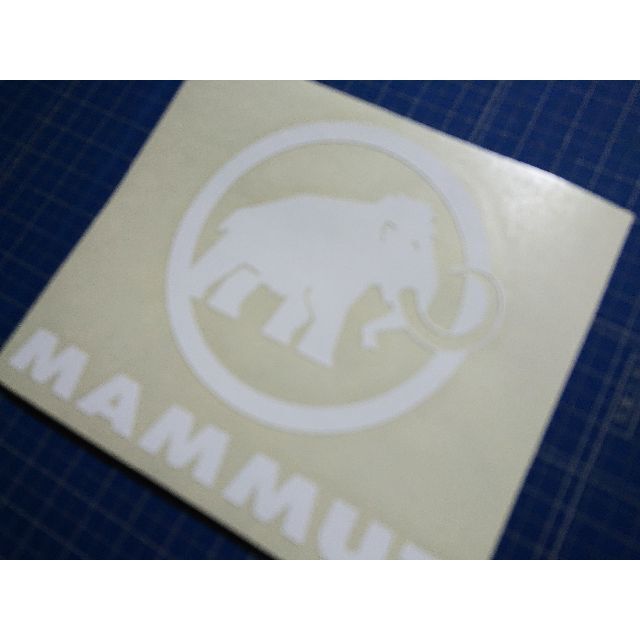 Mammut(マムート)のカッティングシート加工（白色光沢有り） スポーツ/アウトドアのアウトドア(登山用品)の商品写真