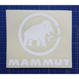 マムート(Mammut)のカッティングシート加工（白色光沢有り）(登山用品)