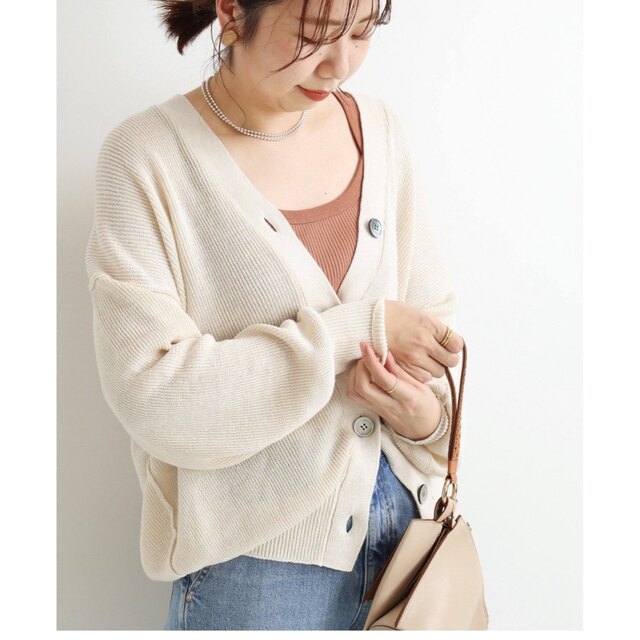 IENA LEUVEN LINEN カーディガン