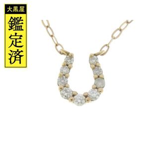 ヨンドシー(4℃)の4℃　ヨンドシー　ネックレス　馬蹄　K18ピンクゴールド　ダイヤ　【437】(ネックレス)