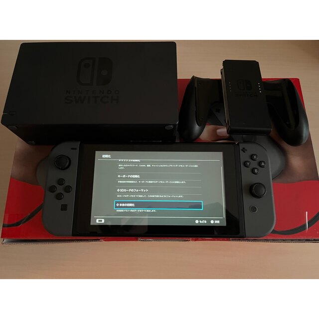Nintendo Switch(ニンテンドースイッチ)の任天堂スイッチ switch 本体 グレー エンタメ/ホビーのゲームソフト/ゲーム機本体(家庭用ゲーム機本体)の商品写真