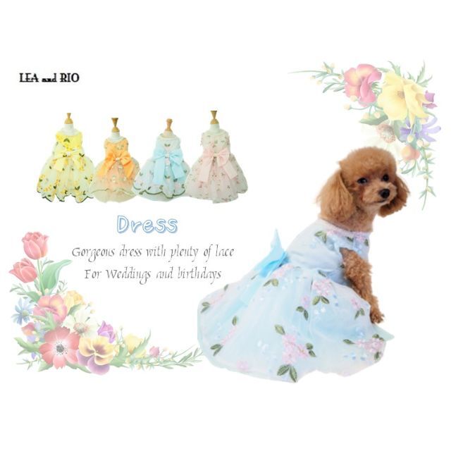 アウトレット ドレス ワンピ 極小犬 小型犬 猫 犬服 YD8 10 11 12 その他のペット用品(犬)の商品写真