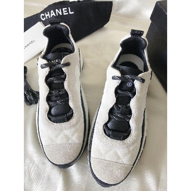 新品未使用 22センチ CHANEL スニーカー ホワイト eva.gov.co