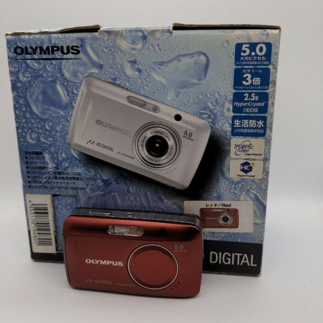 OLYMPUS(オリンパス)のOLYMPUS ミュー40 DIGITAL REDMOON スマホ/家電/カメラのカメラ(コンパクトデジタルカメラ)の商品写真