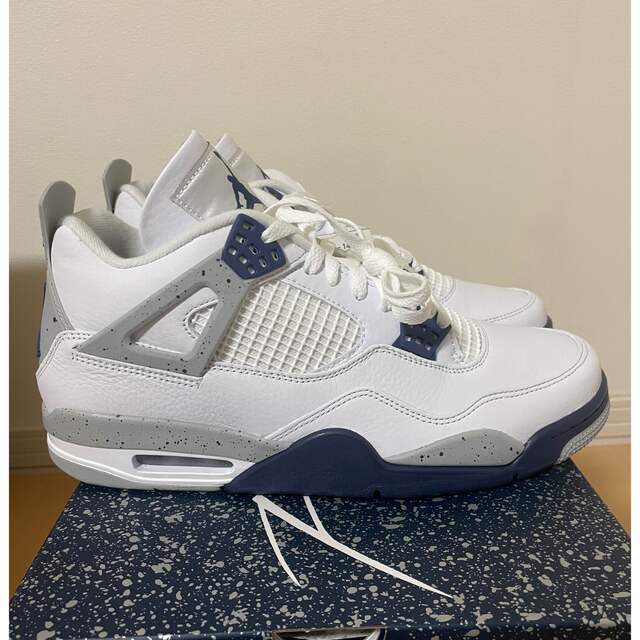 NIKE(ナイキ)のAIR JORDAN 4 AJ4 RETRO MIDNIGHT NAVY メンズの靴/シューズ(スニーカー)の商品写真