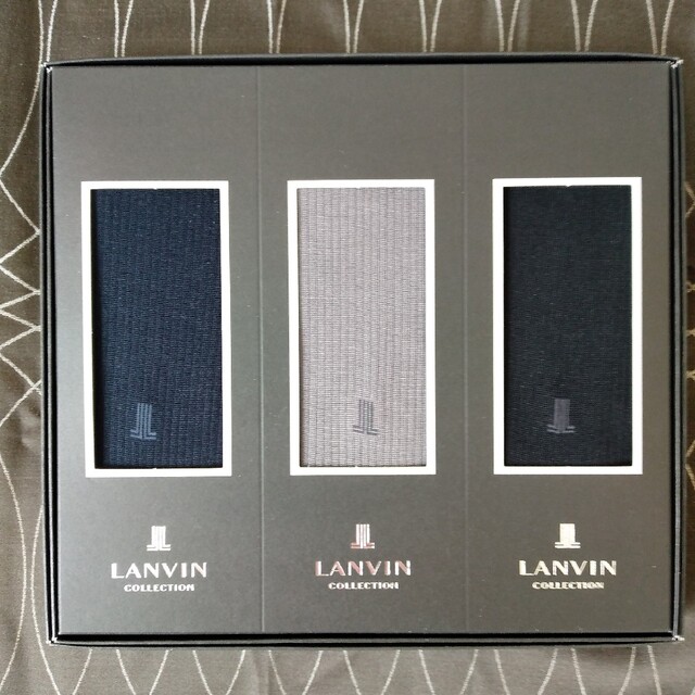LANVIN(ランバン)の☆上質日本製　LANVIN　紳士靴下３足セット メンズのレッグウェア(ソックス)の商品写真