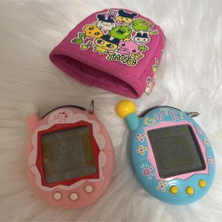 バンダイ(BANDAI)のたまごっち　ブルー　ピンク　ジャンク品(携帯用ゲーム機本体)