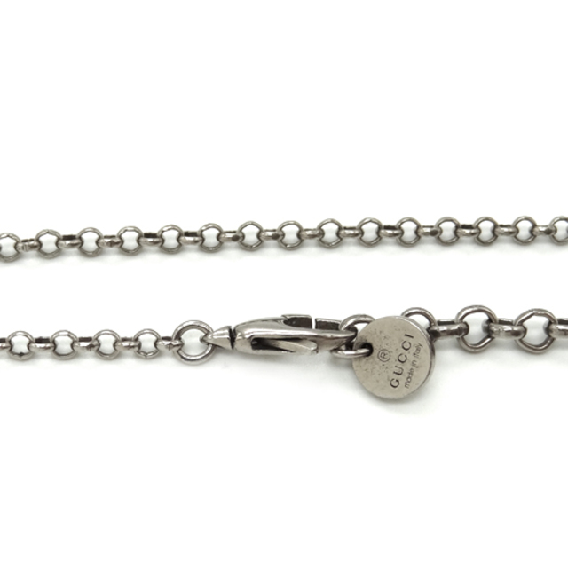 Gucci(グッチ)のグッチ インターロッキングG アラベスク ネックレス シルバー925 レディースのアクセサリー(ネックレス)の商品写真