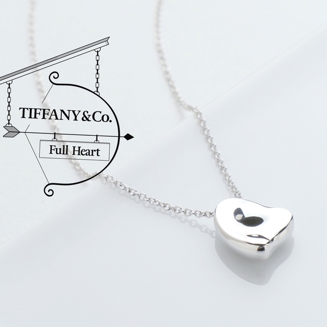 極美品 TIFFANY&Co. ティファニー フルハート 925 ネックレス - sweetb.ca