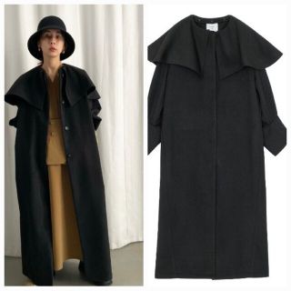 アメリヴィンテージ(Ameri VINTAGE)のAmeriVINTAGE 2WAY CAPE PUFF SLEEVE COAT(ロングコート)