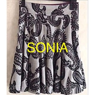 ソニアリキエル(SONIA RYKIEL)の★SONIA★ソニア★ミニ★フレアースカート★ペイズリー柄★美品(ひざ丈スカート)