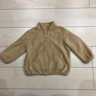 ユニクロ(UNIQLO)のユニクロ BABY フリース サイズ90 ベージュ(ジャケット/上着)