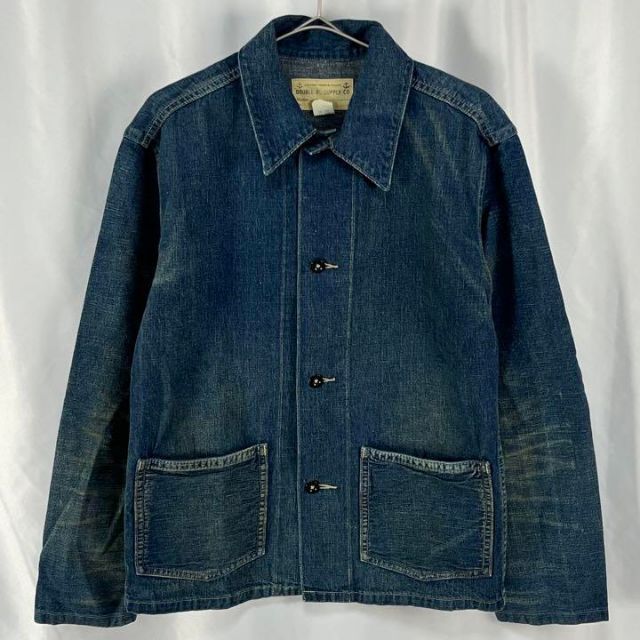 【極美品】RRL セルビッジデニム デッキ ジャケット ワーク インディゴ