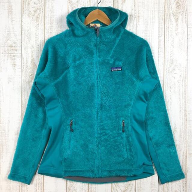 patagonia(パタゴニア)のWOMENs M  パタゴニア R3 ハイロフト フーディ R3 Hi-Loft Hoody レギュレーター ポーラテック サーマルプロ フリース ジャケット PATAGONIA 25706 TRQ グリーン系 レディースのファッション小物(その他)の商品写真