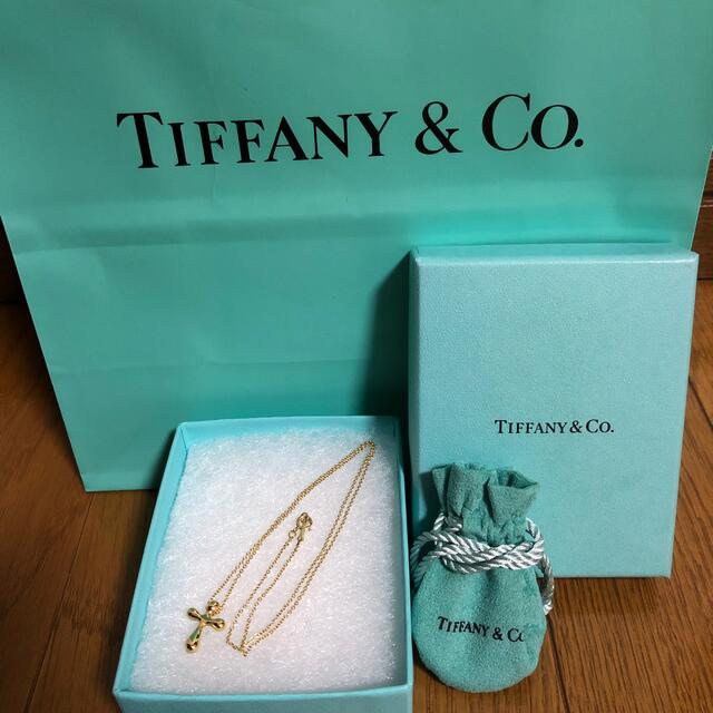 TIFFANY&Co ゴールド クロス ネックレス エルサペレッティ 750アクセサリー