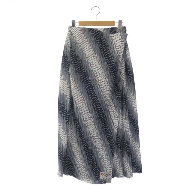 アールト AALTO 18SS PLEATED SKIRT スカート 紺 白 | フリマアプリ ラクマ
