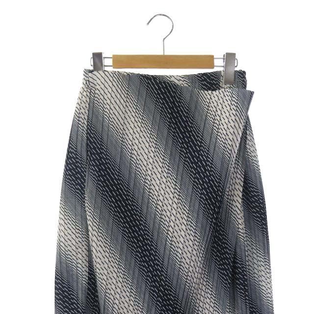 アールト AALTO 18SS PLEATED SKIRT スカート 紺 白