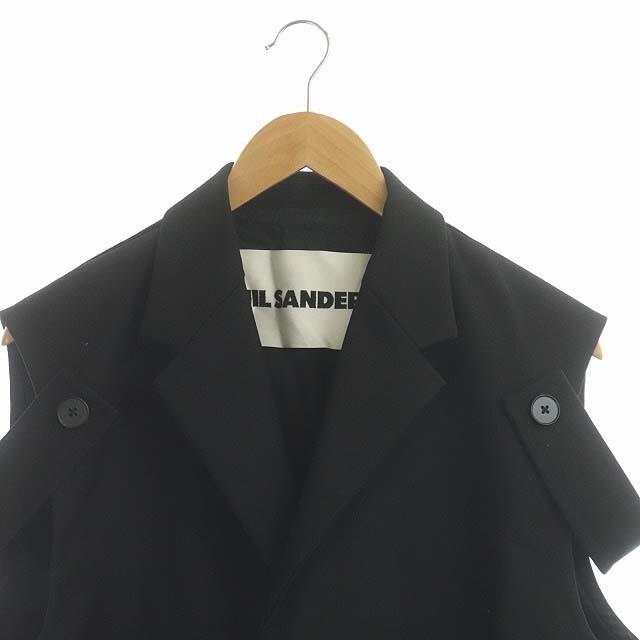 Jil Sander(ジルサンダー)のジルサンダー JSMQ460701 ノースリーブテーラードジャケット 46 黒 メンズのジャケット/アウター(テーラードジャケット)の商品写真