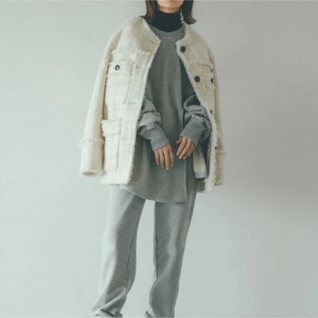 CLANE - CLANE NO COLOR TWEED JACKET 新品の通販 by t's shop|クラネ