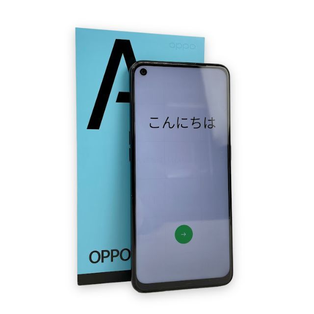 OPPO A55s 5G ブラック モバイル　美品　おまけケース付き