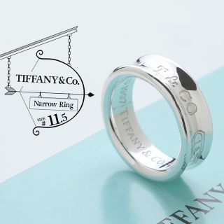 ティファニー(Tiffany & Co.)の極美品 ティファニー TIFFANY ナローリング リング 指輪 11.5号(リング(指輪))