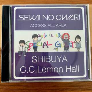 SEKAI NO OWARI ライブDVD 2010.12.23(ミュージック)