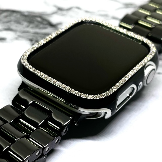 Apple Watch ジルコンケース　セラミックバンド　ブラックⅡセット