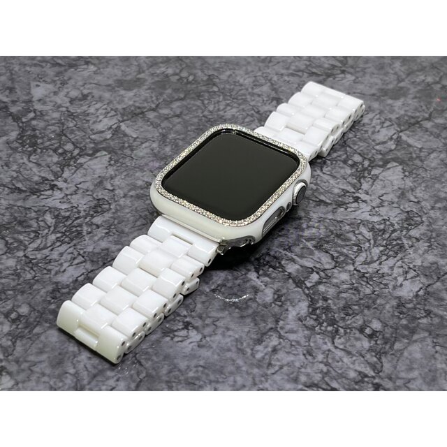 Apple Watch ジルコンケース　セラミックバンド　ホワイトⅡセット
