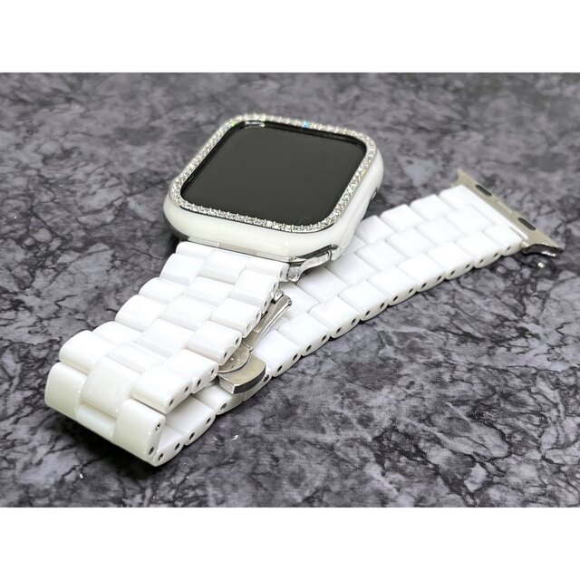 Apple Watch ジルコンケース　セラミックバンド　ホワイトⅡセット