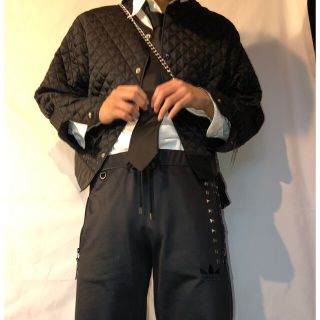 Calvin Klein quilting no collar jacket(ノーカラージャケット)