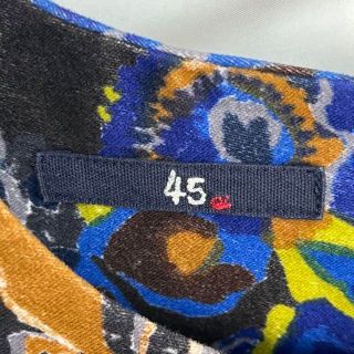 45R - 【極美品】45R 微起毛 総柄 フラワー Aラインワンピースの通販