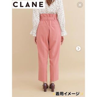 クラネ(CLANE)の美品✨クラネ　CLANE ハイウエストパンツ　ベルトタック　リボン　(カジュアルパンツ)