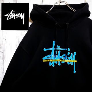 ステューシー パーカー(メンズ)(ブルー・ネイビー/青色系)の通販 100 ...
