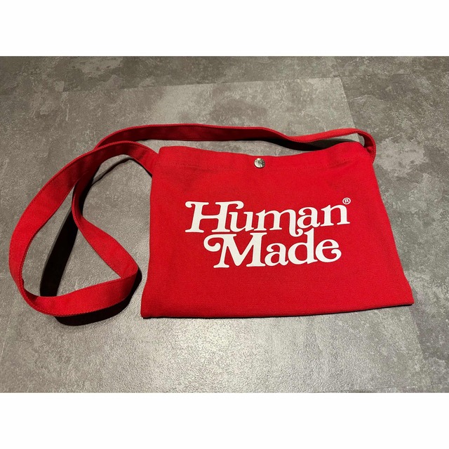 美品HUMAN MADE Girls Don't Cry Satchel Red