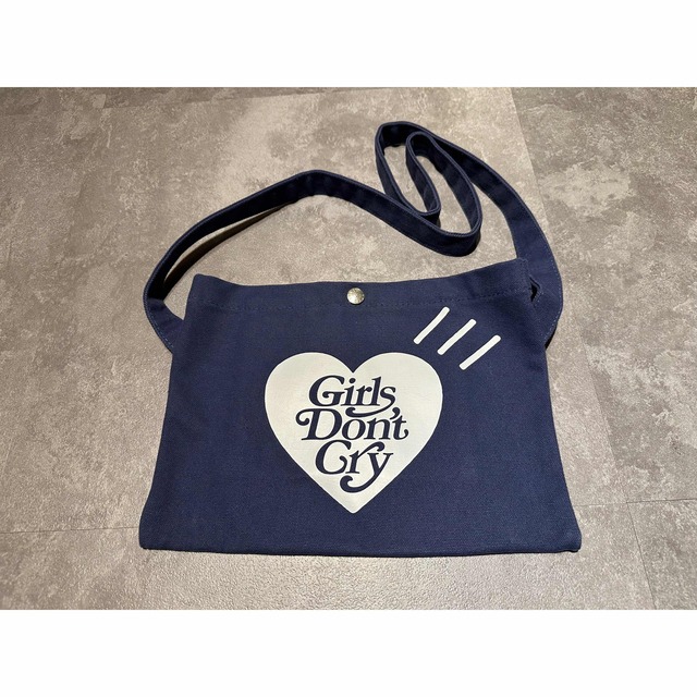 美品HUMAN MADE Girls Don't CrySatchel Navy