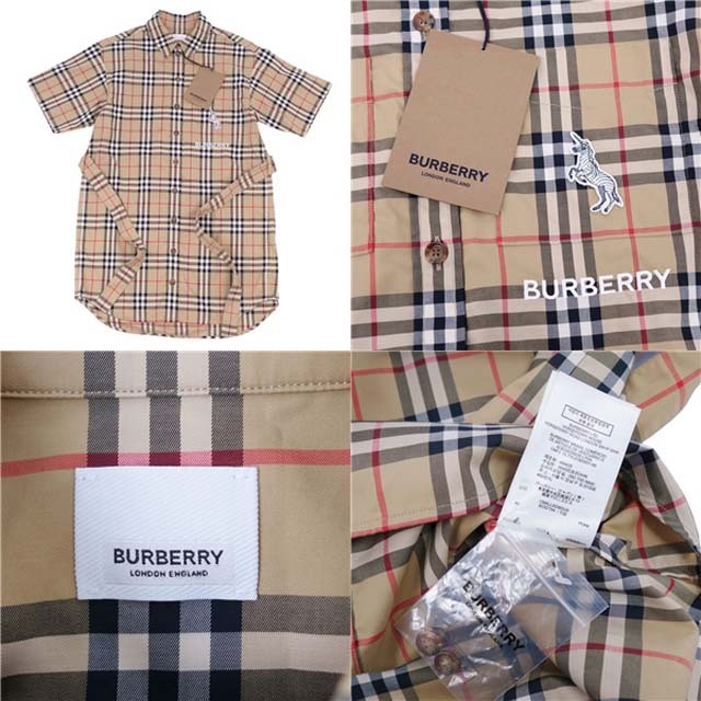 売り公式店 極美品 バーバリー BURBERRY チュニック シャツ シャツ