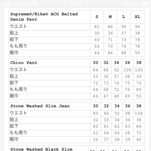 Supreme - 専用 Supreme Nike ACG Belted Denim Pant Mの通販 by UC's