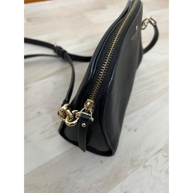 美品】kate spade ハーフムーン レザーショルダーバック