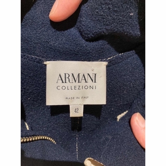 Armani(アルマーニ)のアルマーニ　ARMANI 革ジャン　ジャケット　ベージュ　42 レディースのジャケット/アウター(スプリングコート)の商品写真